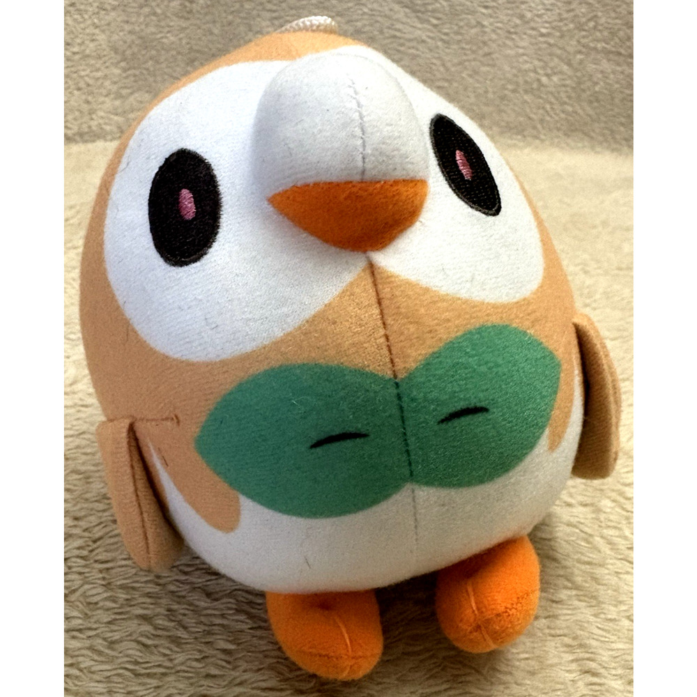 ROWLET Owl Pokemon Stuffed Animal Toy Factory Pokemon Nintendo 6.5”